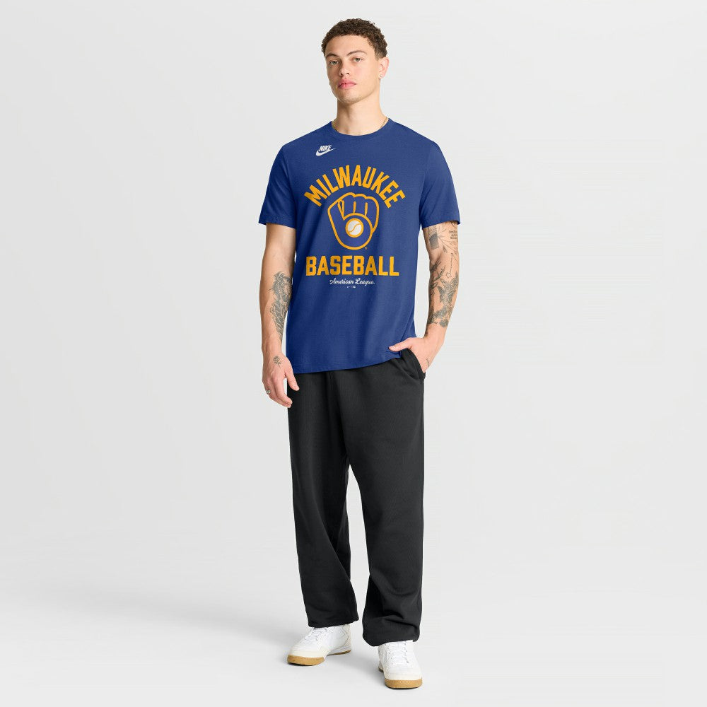 Milwaukee Brewers Cooperstown Collection T-Shirt Royal | Nike