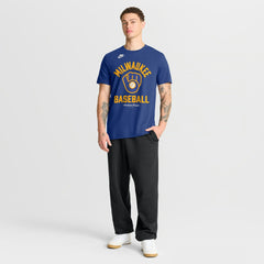 Milwaukee Brewers Cooperstown Collection T-Shirt Royal | Nike