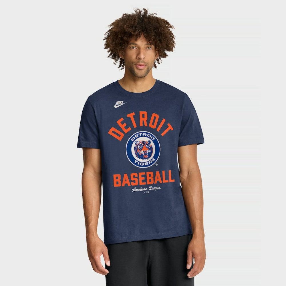 Detroit Tigers Cooperstown Collection T-Shirt Navy | Nike