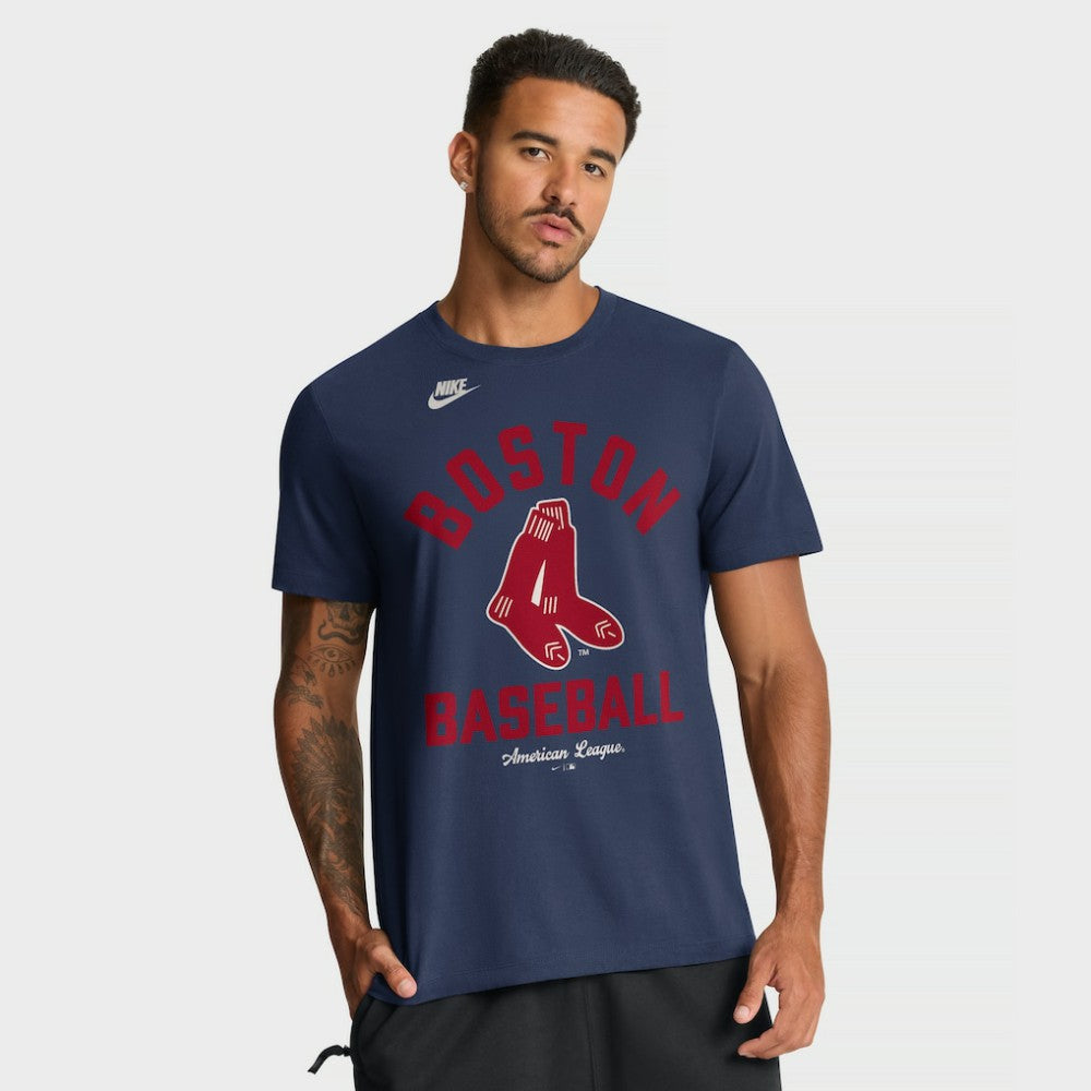 Boston Red Sox Cooperstown Collection T-Shirt Navy | Nike