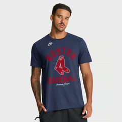 Boston Red Sox Cooperstown Collection T-Shirt Navy | Nike