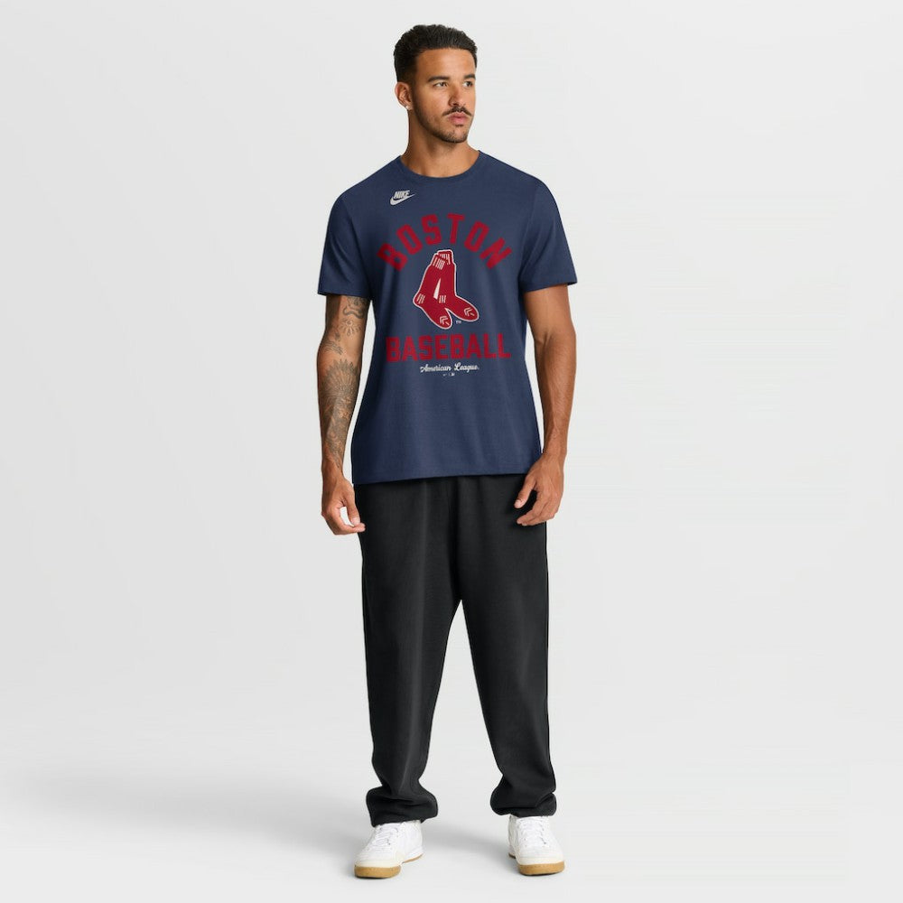 Boston Red Sox Cooperstown Collection T-Shirt Navy | Nike