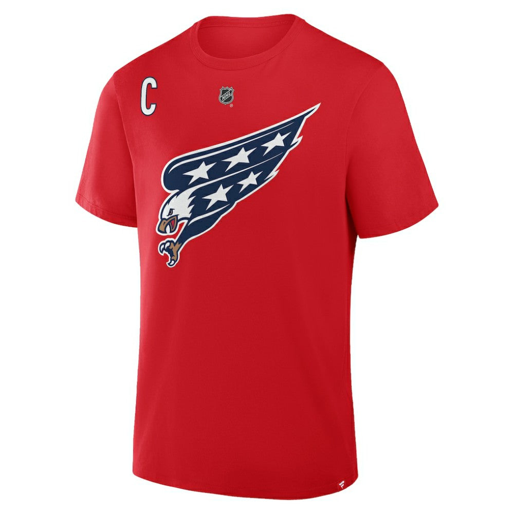 Alexander Ovechkin Washington Capitals Fanatics Authentic Stack Name & Number T-Shirt Red