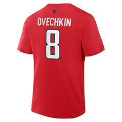 Alexander Ovechkin Washington Capitals Fanatics Authentic Stack Name & Number T-Shirt Red