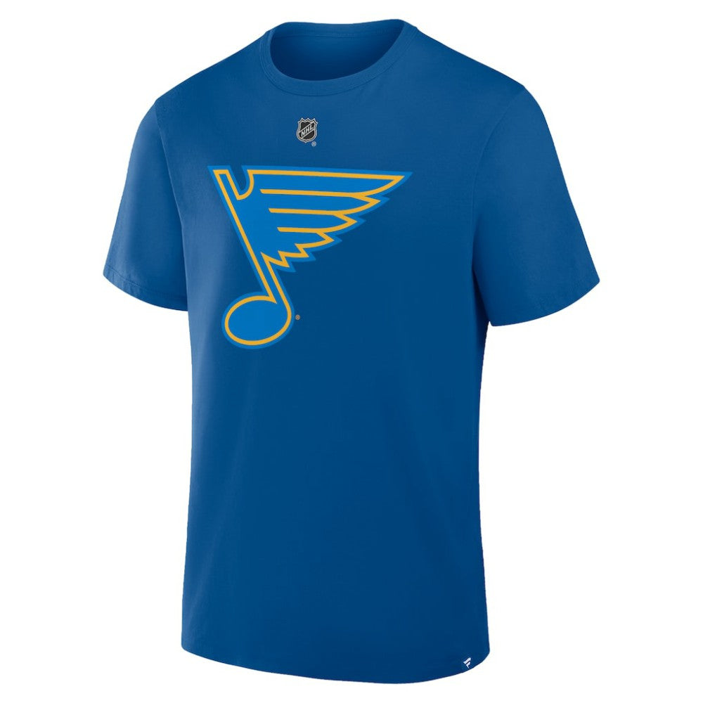 Jordan Binnington St. Louis Blues Fanatics Authentic Stack Name & Number T-Shirt Blue