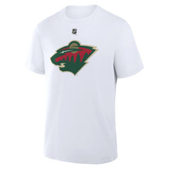 Kirill Kaprizov Minnesota Wild Fanatics Authentic Stack Name & Number T-Shirt White