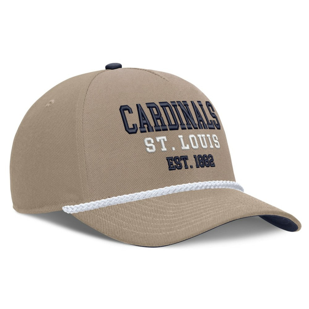 St. Louis Cardinals Father's Day Rope Rise Adjustable Hat Khaki | Nike