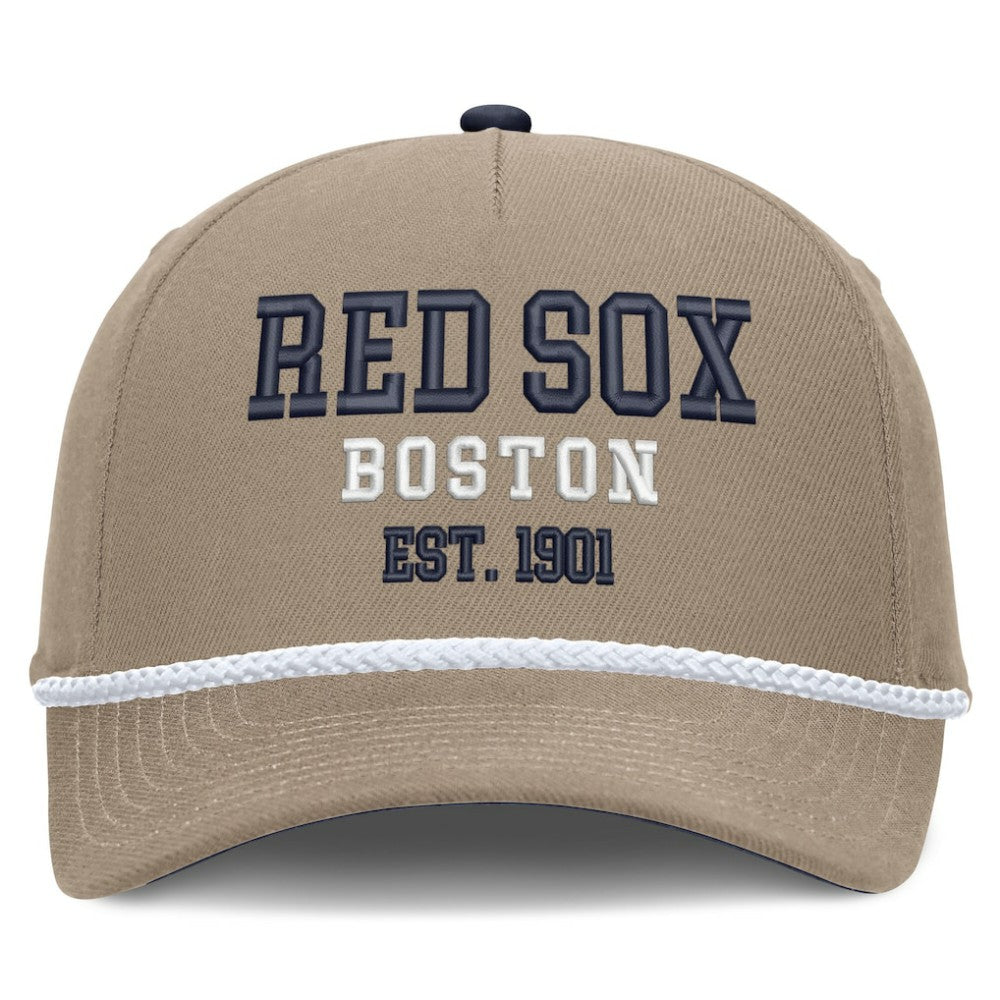 Boston Red Sox Father's Day Rope Rise Adjustable Hat Khaki | Nike