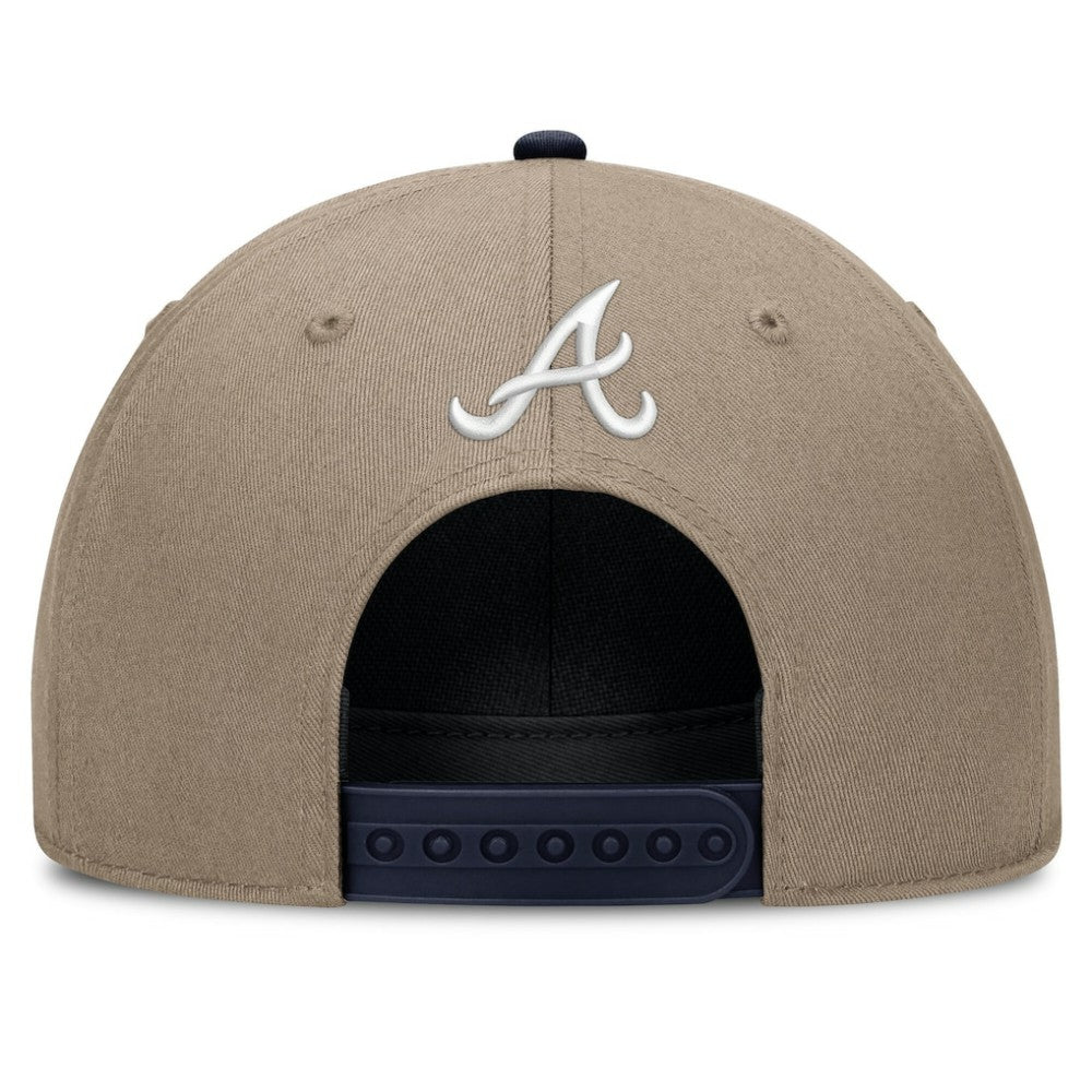 Atlanta Braves Father's Day Rope Rise Adjustable Hat Khaki | Nike