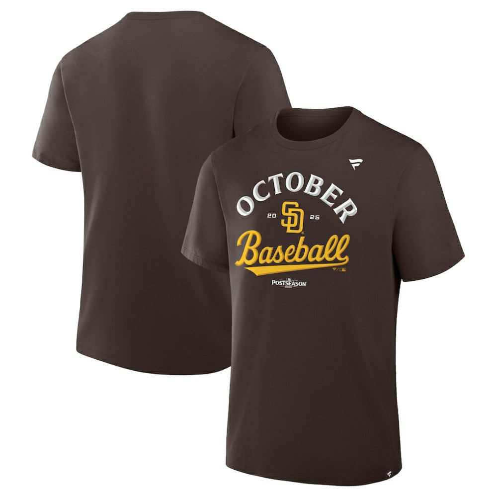 San Diego Padres 2025 MLB Postseason Locker Room T-Shirt Brown