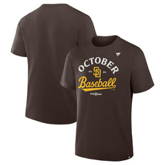 San Diego Padres 2025 MLB Postseason Locker Room T-Shirt Brown