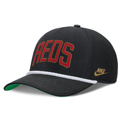 Cincinnati Reds Cooperstown Collection Rise Adjustable Hat Black | Nike