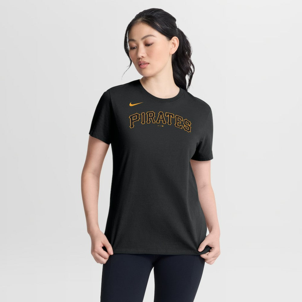 Pittsburgh Pirates Women's Wordmark T-Shirt Black | Nike