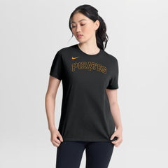 Pittsburgh Pirates Women's Wordmark T-Shirt Black | Nike