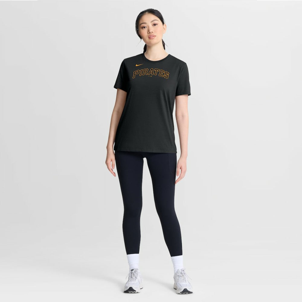 Pittsburgh Pirates Women's Wordmark T-Shirt Black | Nike