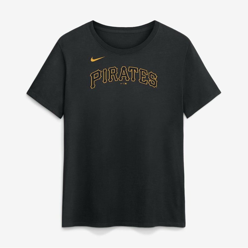 Pittsburgh Pirates Women's Wordmark T-Shirt Black | Nike