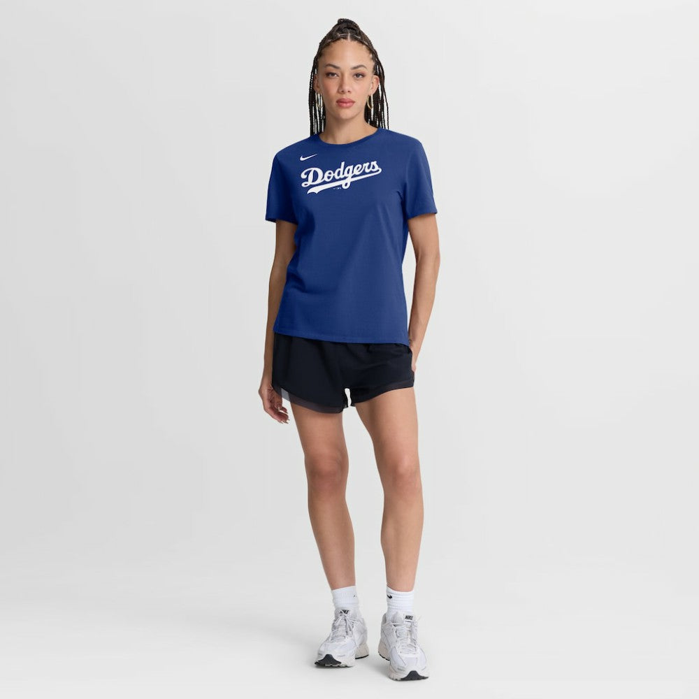 Los Angeles Dodgers Women's Wordmark T-Shirt Royal | Nike