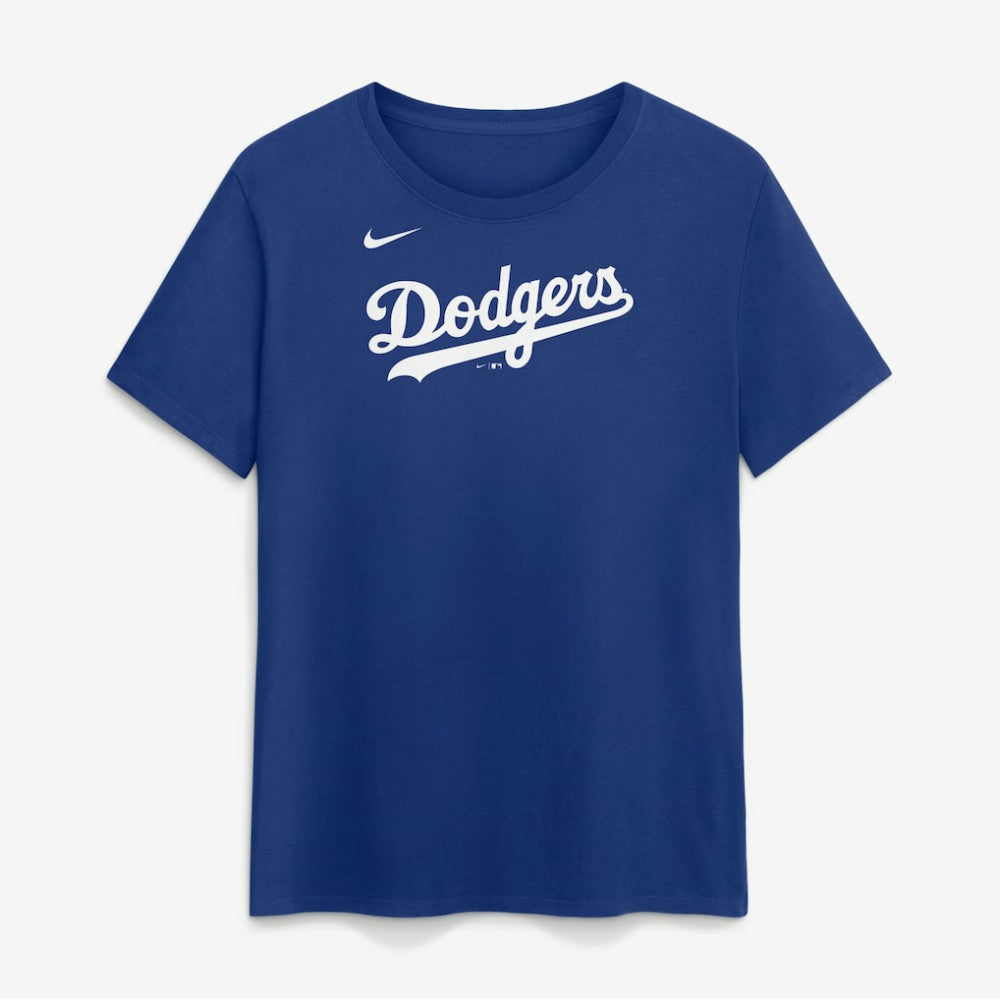 Los Angeles Dodgers Women's Wordmark T-Shirt Royal | Nike