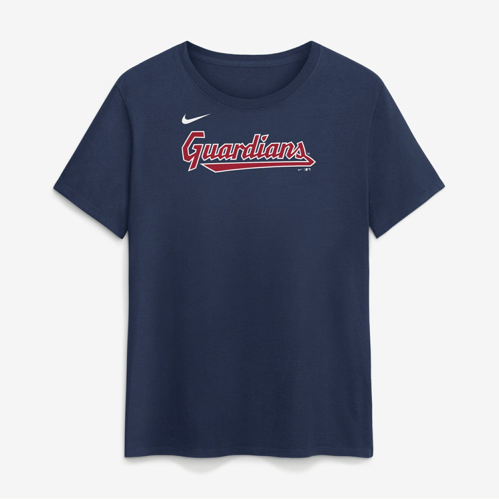 Cleveland Guardians Women's Wordmark T-Shirt Navy | Nike