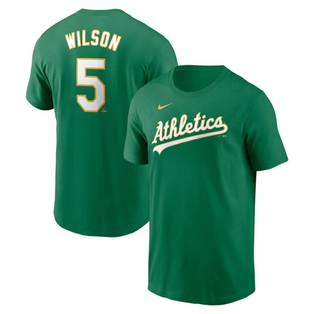 Jacob Wilson Athletics Fuse Name & Number T-Shirt Green | Nike