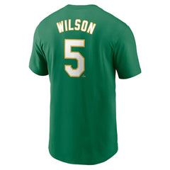 Jacob Wilson Athletics Fuse Name & Number T-Shirt Green | Nike