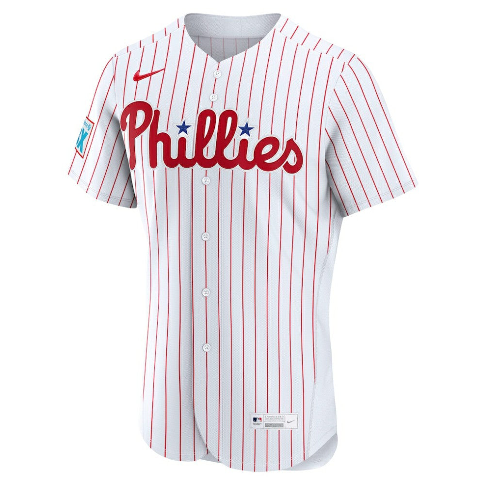 Philadelphia Phillies Home Sponsor Patch Authentic Jersey White | Nike