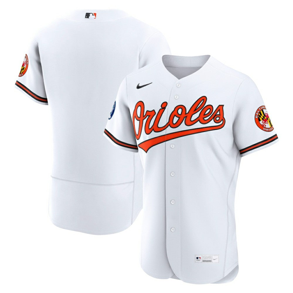 Baltimore Orioles Home Sponsor Patch Authentic Jersey White | Nike