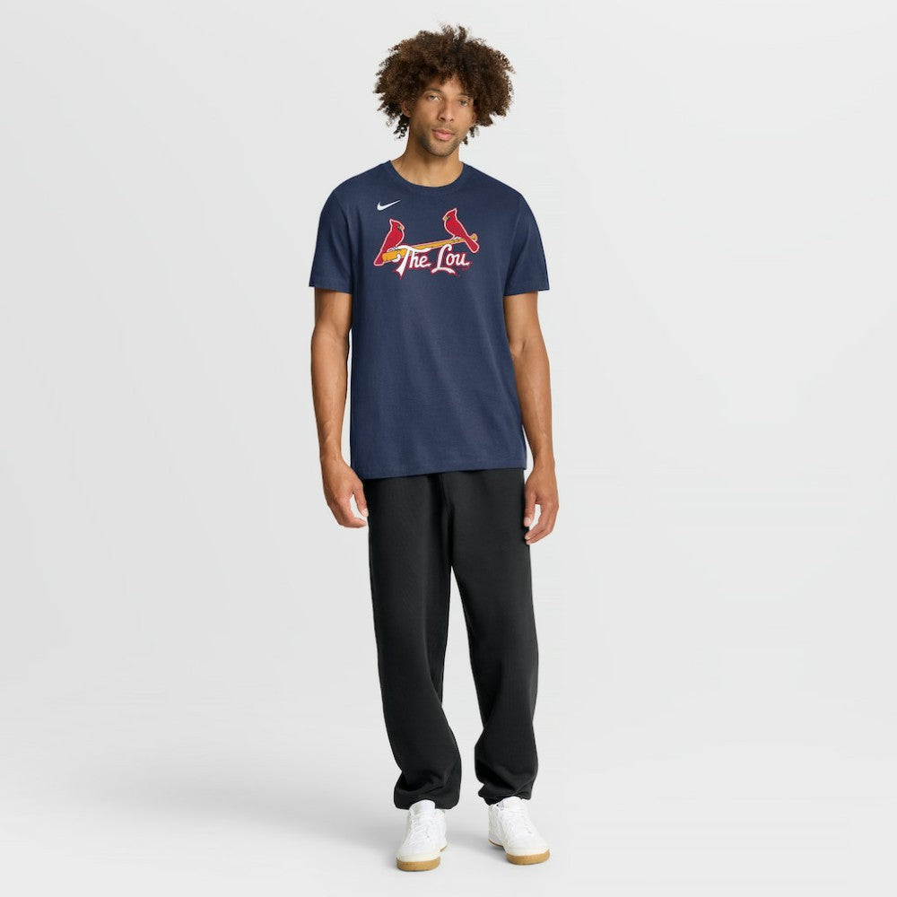 St. Louis Cardinals City Connect Large Logo T-Shirt Navy | Nike