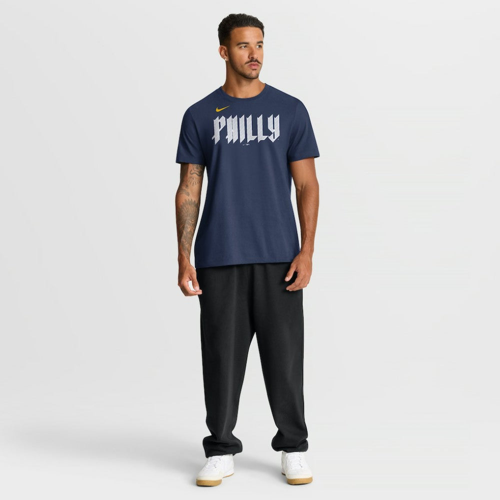 Philadelphia Phillies City Connect Large Logo T-Shirt Navy | Nike
