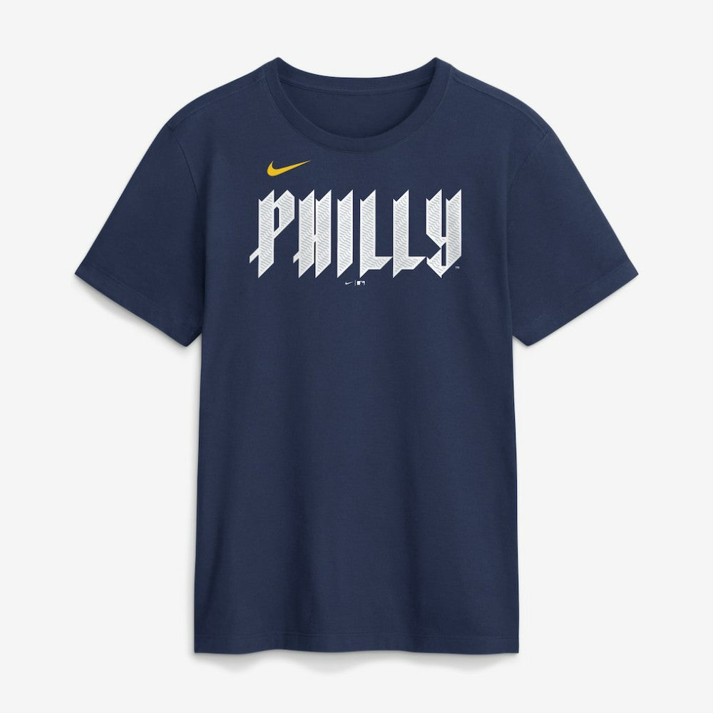 Philadelphia Phillies City Connect Large Logo T-Shirt Navy | Nike