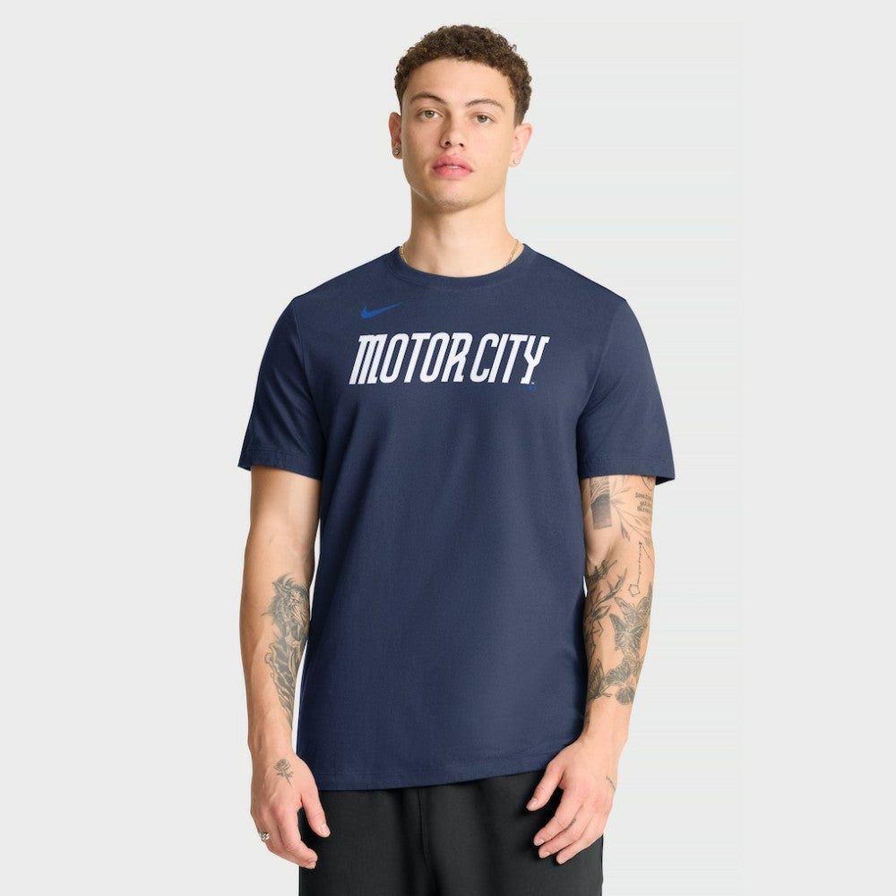 Detroit Tigers City Connect Large Logo T-Shirt Navy | Nike
