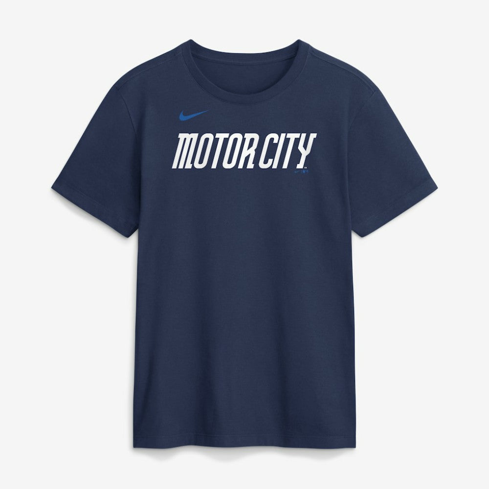 Detroit Tigers City Connect Large Logo T-Shirt Navy | Nike