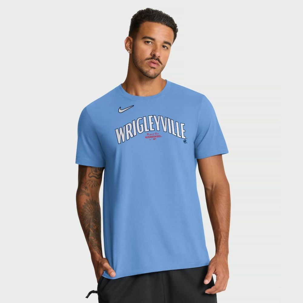 Chicago Cubs City Connect Large Logo T-Shirt Light Blue | Nike