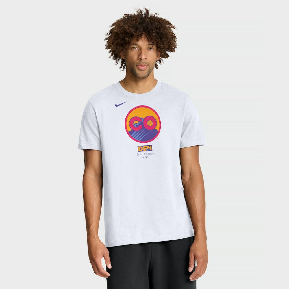 Colorado Rockies City Connect Large Logo T-Shirt White | Nike
