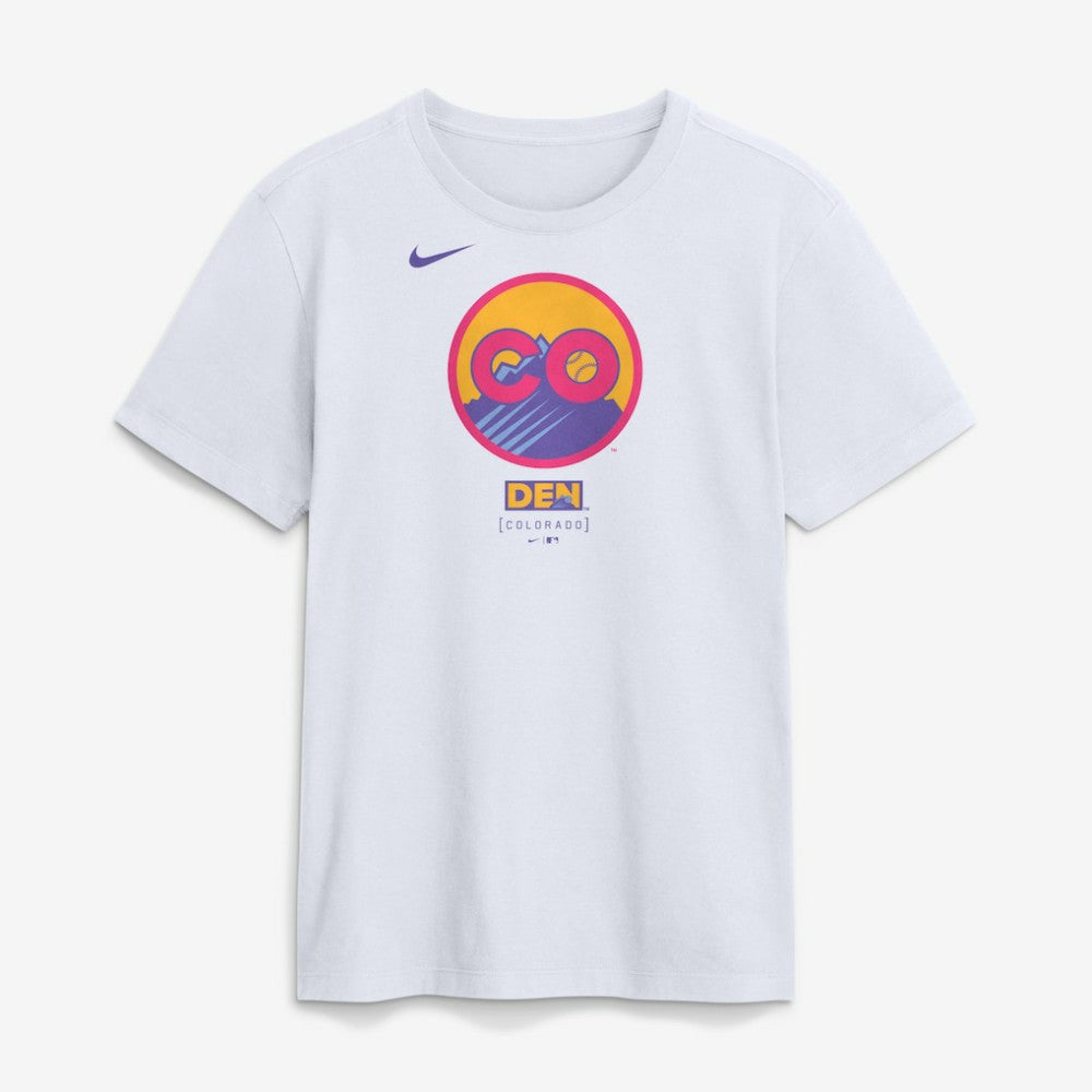 Colorado Rockies City Connect Large Logo T-Shirt White | Nike