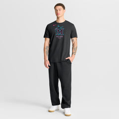 Miami Marlins City Connect Large Logo T-Shirt Black | Nike