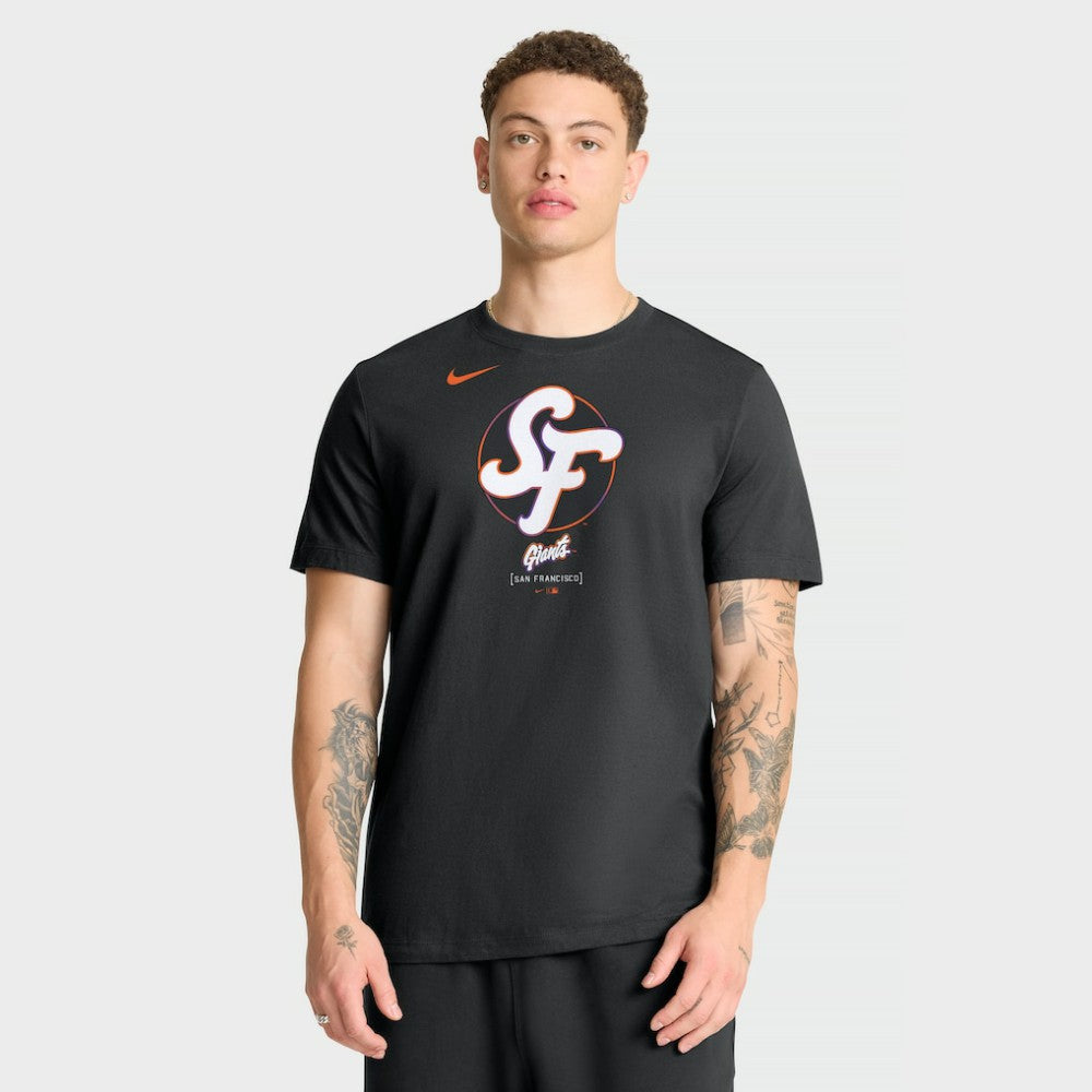 San Francisco Giants City Connect Large Logo T-Shirt Black | Nike