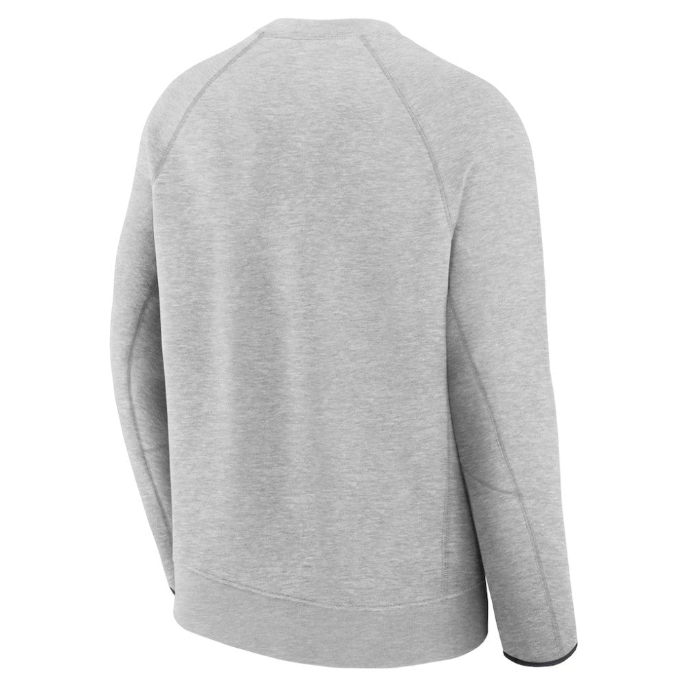 Chicago Cubs Tech Fleece Raglan Sweatshirt Heather Charcoal | Nike