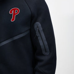 Philadelphia Phillies Tech Fleece Raglan Full-Zip Windrunner Hoodie Black | Nike