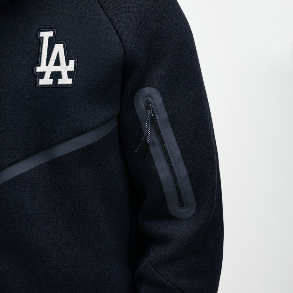 Los Angeles Dodgers Tech Fleece Raglan Full-Zip Windrunner Hoodie Black | Nike