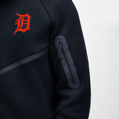 Detroit Tigers Tech Fleece Raglan Full-Zip Windrunner Hoodie Black | Nike
