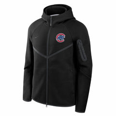 Chicago Cubs Tech Fleece Raglan Full-Zip Windrunner Hoodie Black | Nike