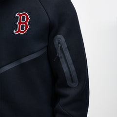 Boston Red Sox Tech Fleece Raglan Full-Zip Windrunner Hoodie Black | Nike
