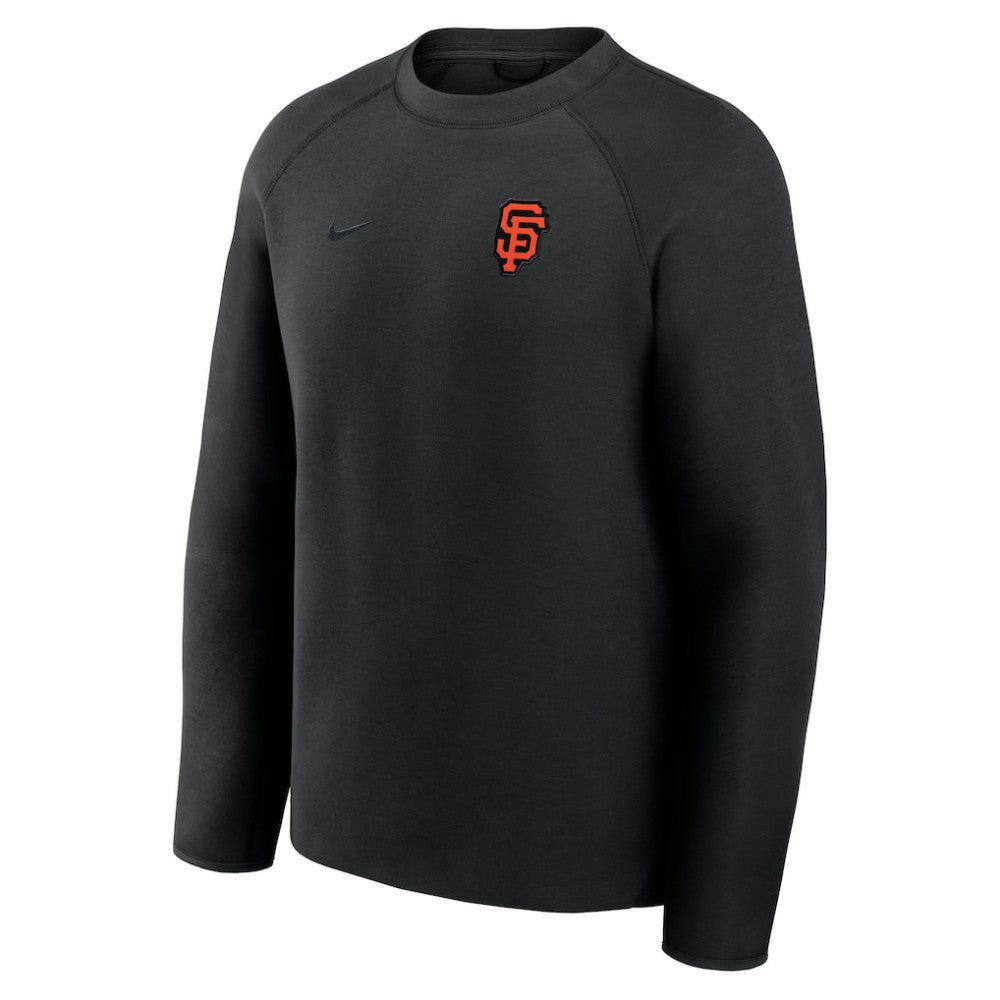 San Francisco Giants Tech Fleece Raglan Sweatshirt Black | Nike