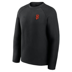 San Francisco Giants Tech Fleece Raglan Sweatshirt Black | Nike