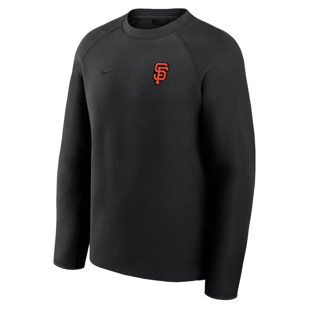San Francisco Giants Tech Fleece Raglan Sweatshirt Black | Nike