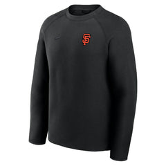 San Francisco Giants Tech Fleece Raglan Sweatshirt Black | Nike