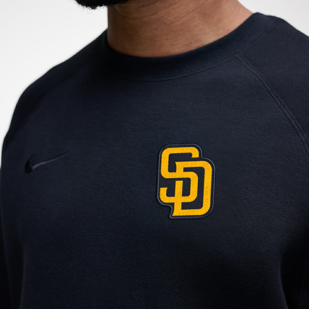 San Diego Padres Tech Fleece Raglan Sweatshirt Black | Nike