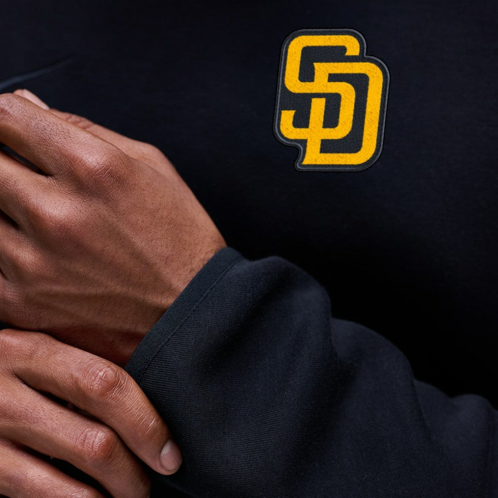 San Diego Padres Tech Fleece Raglan Sweatshirt Black | Nike