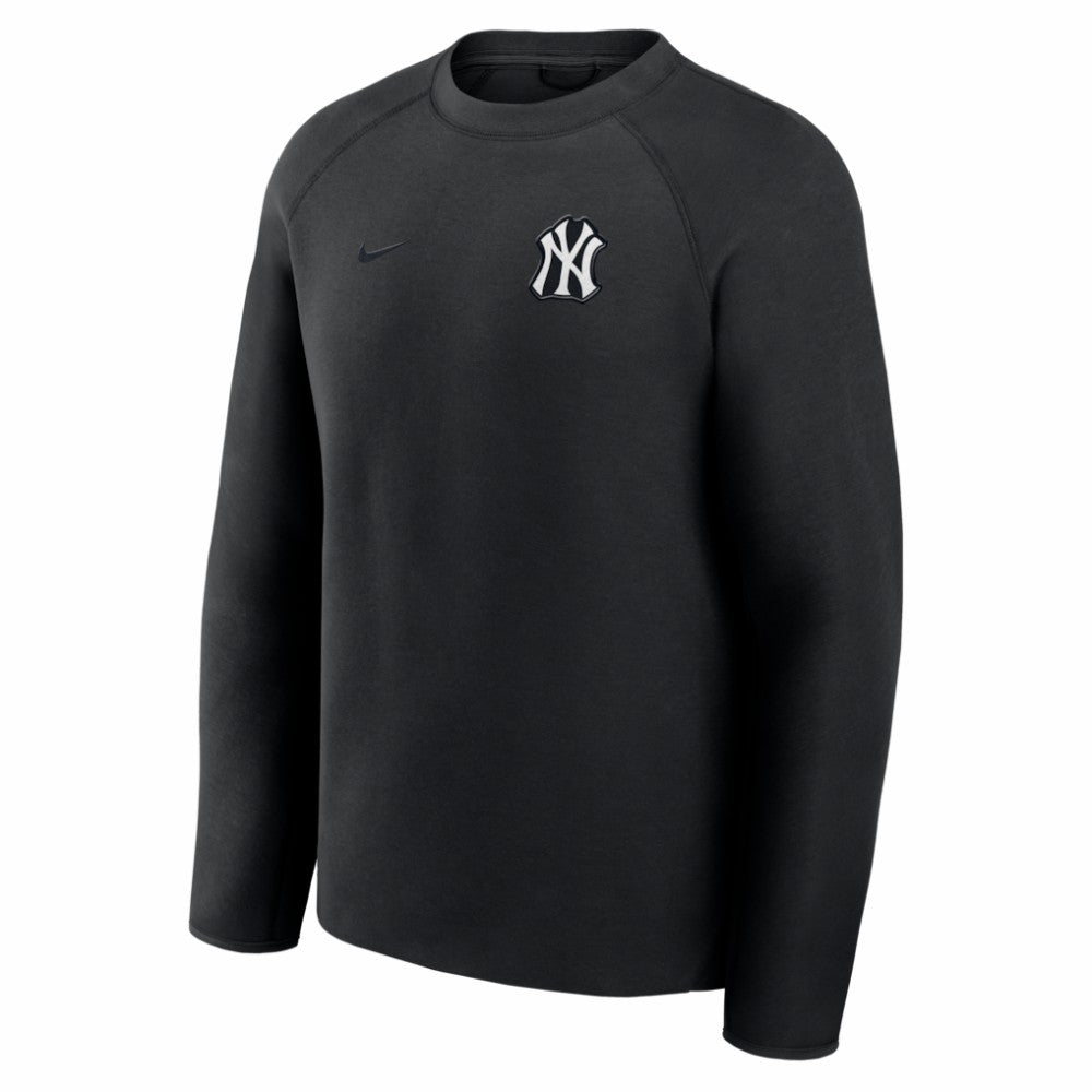 New York Yankees Tech Fleece Raglan Sweatshirt Black | Nike